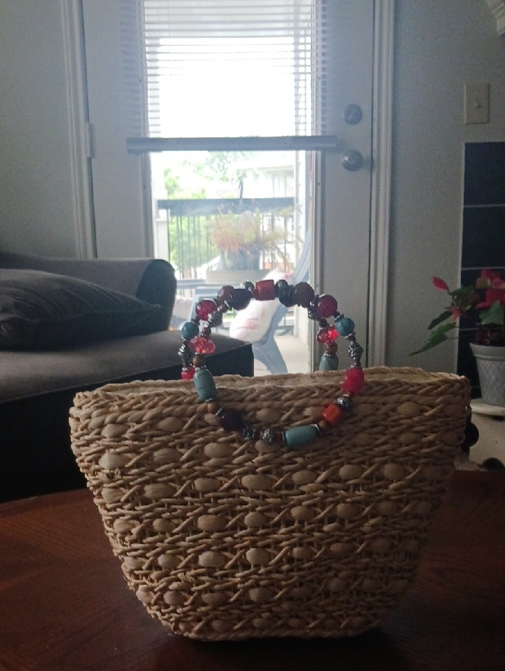Capelli of New York Cream Woven Tote